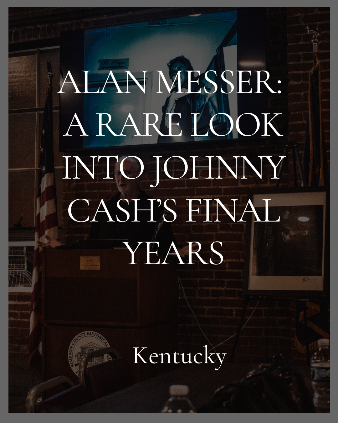 Alan Messer: A Rare Look into Johnny Cash’s Final Years