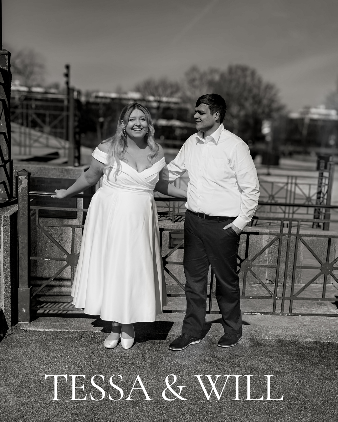 Tessa & Will’s Black-and-White Engagement Session at the Parthenon