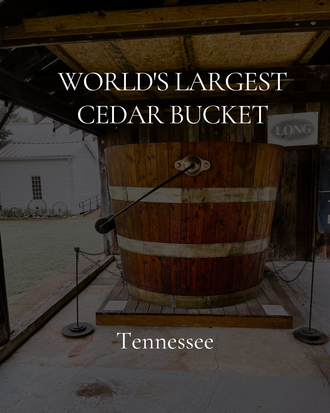 World’s Largest Cedar Bucket